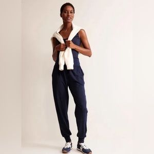 Boden Hareem Jersey Joggers Navy
